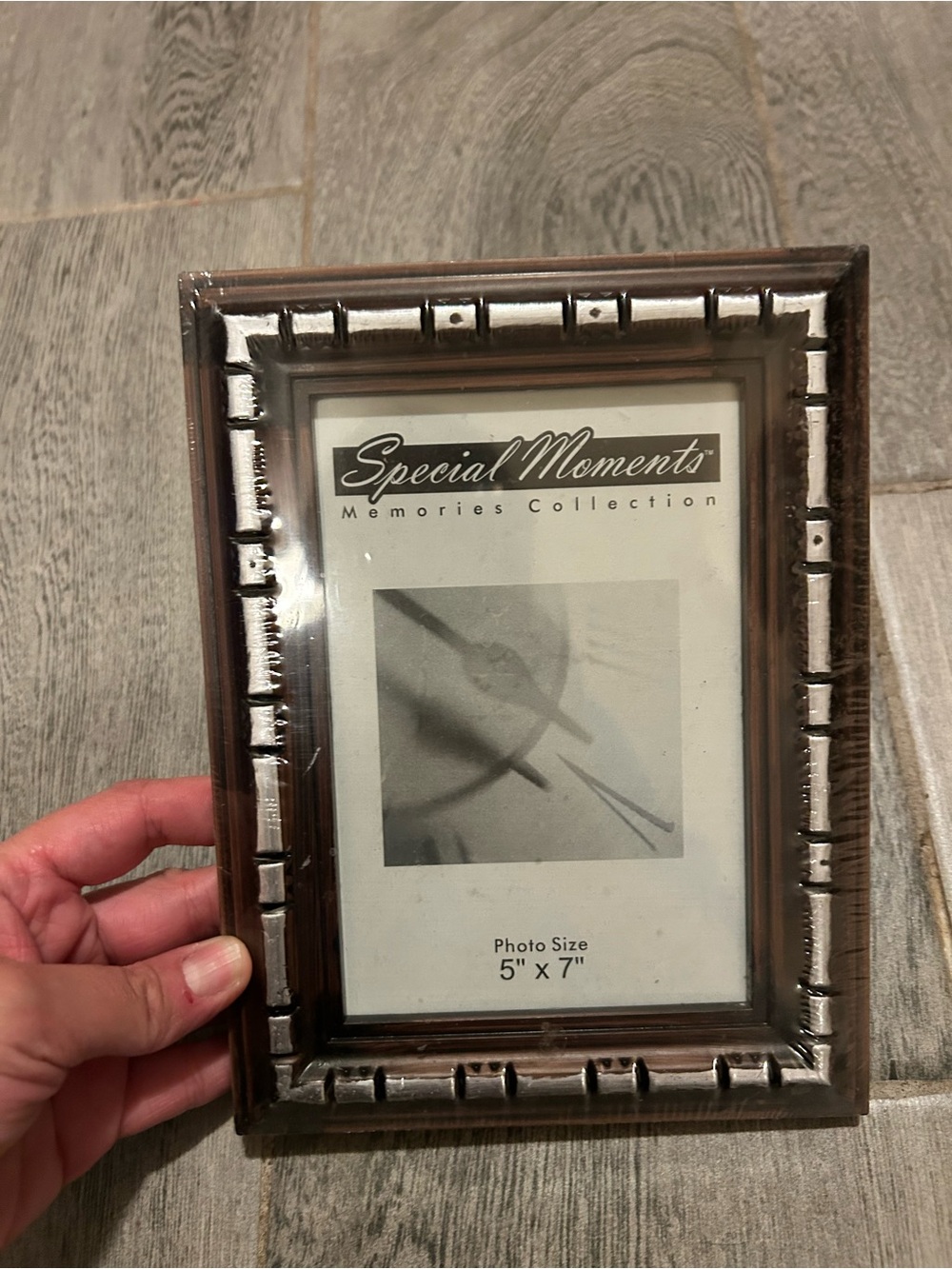 Special Moments Woodtone Frame with Silver Accent Trim